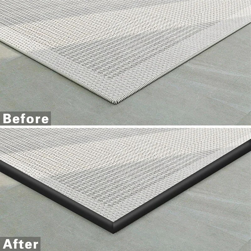 Carpet To Tile Floor Transition Strip, Self-Adhesive Threshold Edging Trim Length 5M, Cover Thickness Within 5Mm