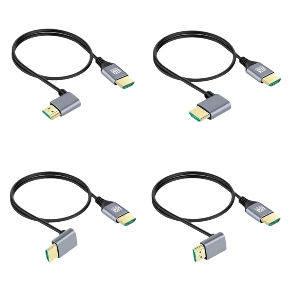 Kabel HDMI 2.1 8K Męski-Męski z kątowym złączem 90 stopni (lewo/prawo/góra/dół) Kabel HDMI 8K 4K 120Hz do TV Laptopa Projektora PS4 PS5 — zdjęcie produktu 7