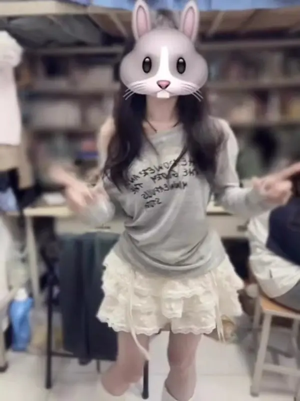 肩出しロングスリーブTシャツ レディース ゆったり ラフ サンプロテクション 薄手フィルム カバーアップ 韓国風 通勤 防風