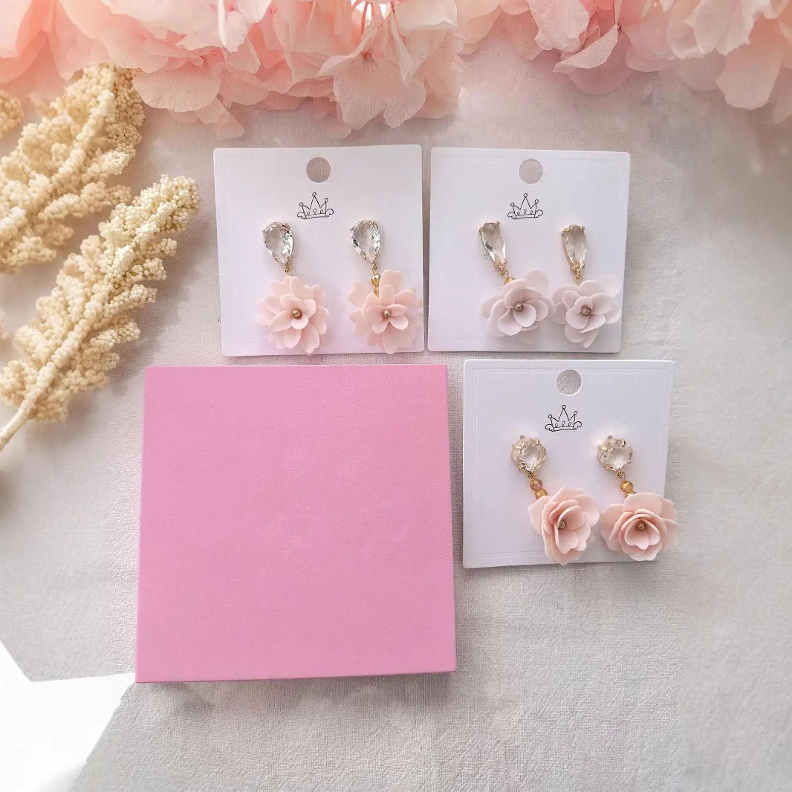 Pottery Toy Clay Flower Modelling Pad Pink PLA Fondant Sponge Mat Non Stick for Jewelry Making and Cake