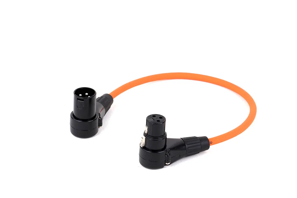 XLR-Kabel, 90-Grad-Stecker auf Buchse, Audiokabel, Kanone, symmetrisches XLR-Karton-Mikrofon, Mischpult, Soundkarte, Verlängerungsleitung – Detail 3