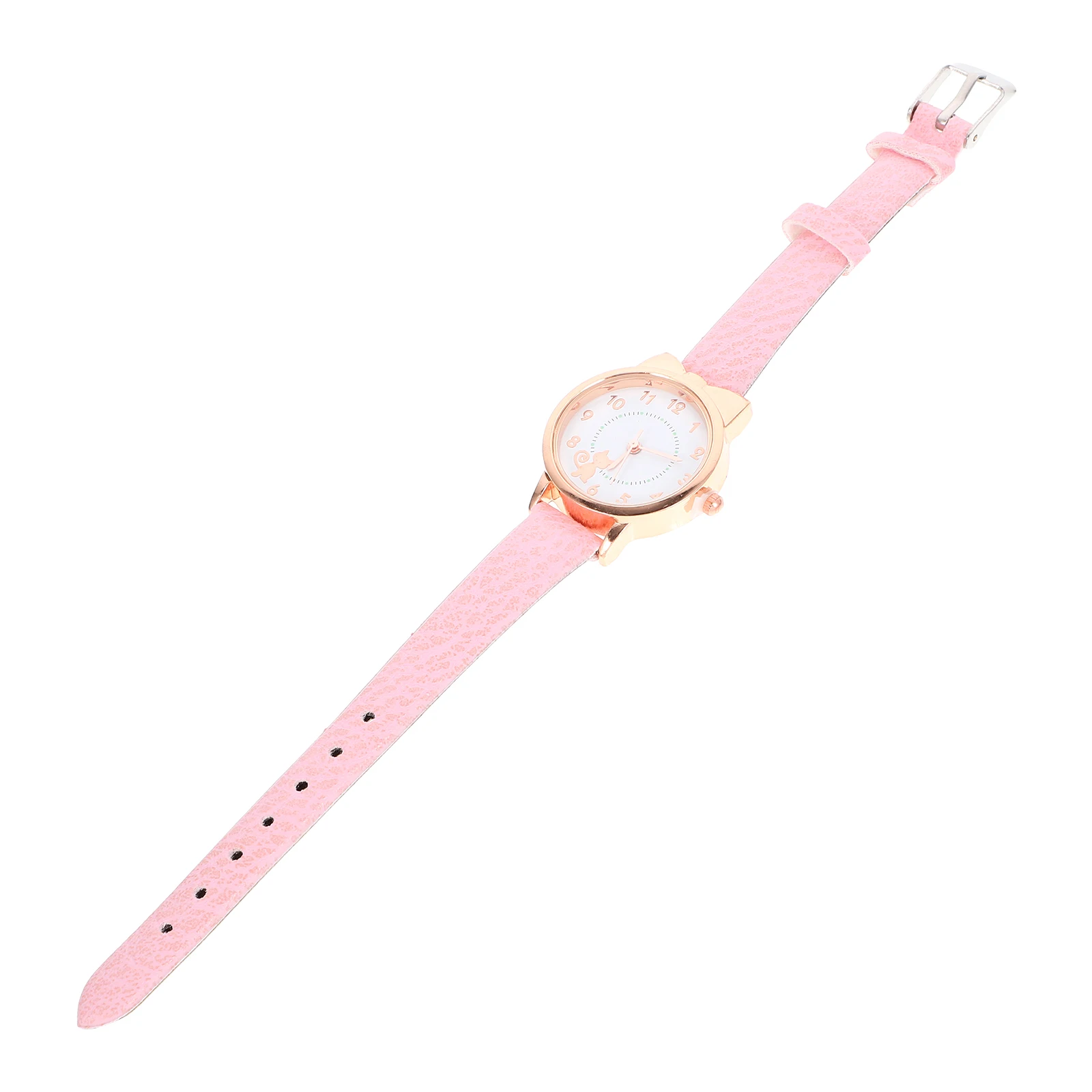 

Children Watch Kids Watches Cartoon Cat Quartz Rose Gold Metal Housing Durable Precise Timekeeping Toy Boys Girls