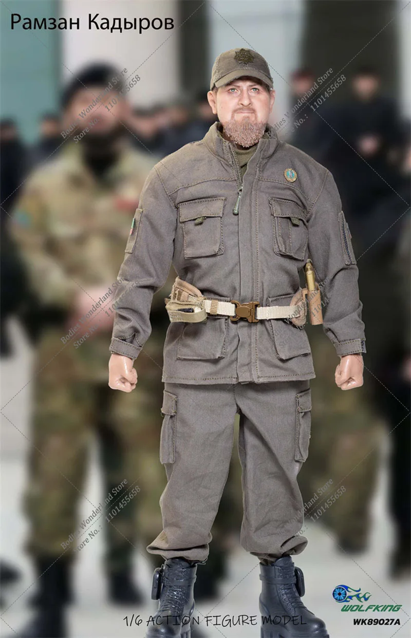 WOLFKING WK-89028A 1/6 Scale Republic of Chechnya Leader Рамзан Кадыров 12Inch Male Solider Action Figure Model Toys