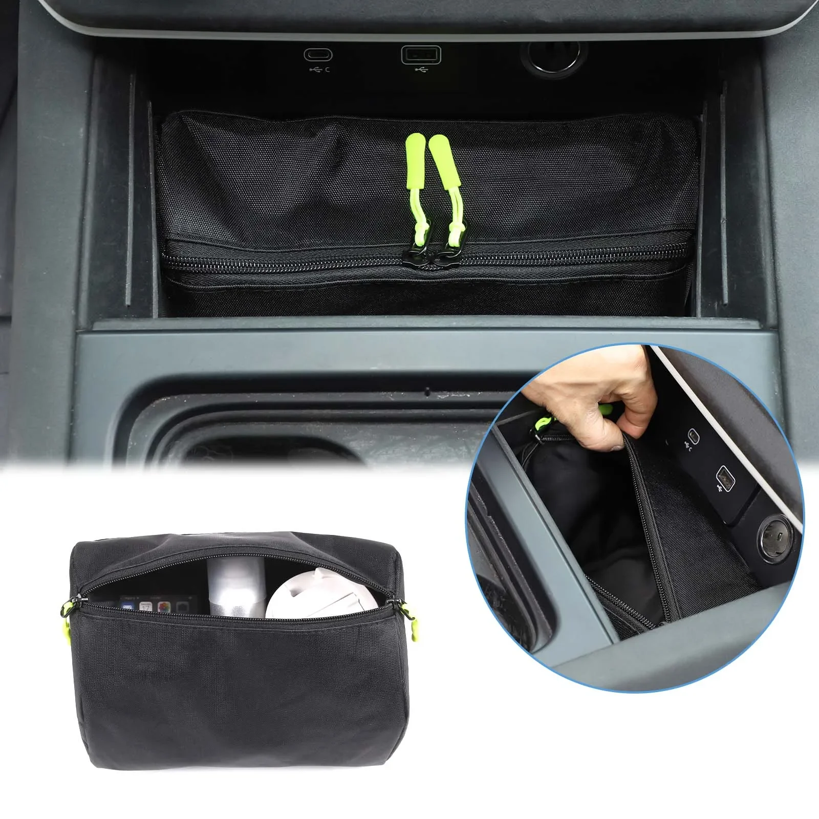 

For Land Rover Defender 90 110 130 2020 + Car Central Control Storage Bag Oxford Cloth Interior Accessories