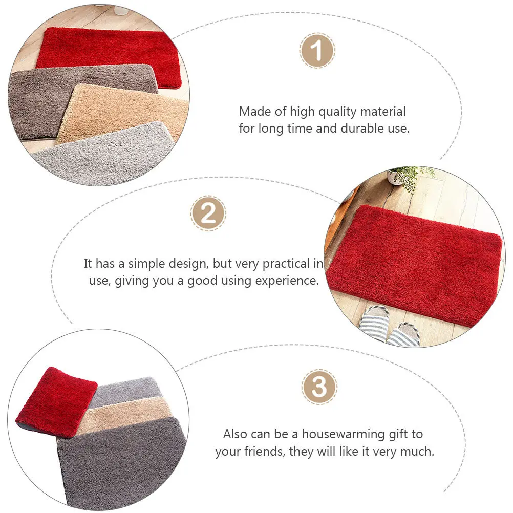 Front Door Mat inside Non-slip Back Household Doormat Rugs Welcome Entrance Small Mats Indoor Floor Pad