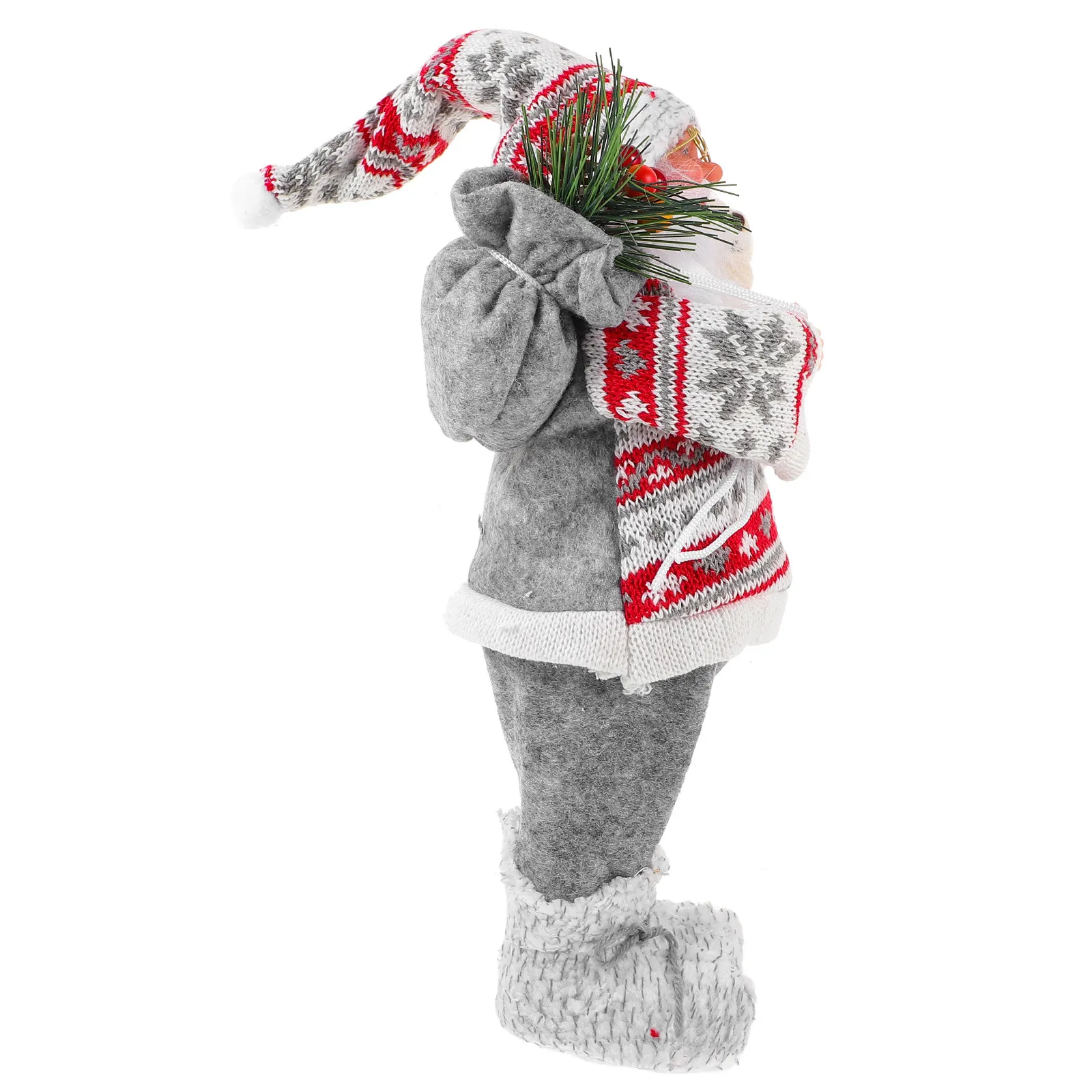 

Рождественская статуэтка Санта-Клауса, стоящая фигурка, украшение для вечеринки, настольный декор, праздничный новогодний орнамент