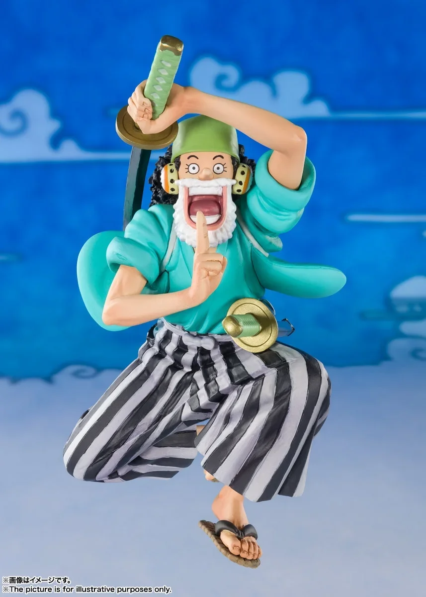 BANDAI Asli Figuarts ZERO Wano Negara Usopp One Piece Anime Aksi PVC Gambar Model Lengkap Usohachi