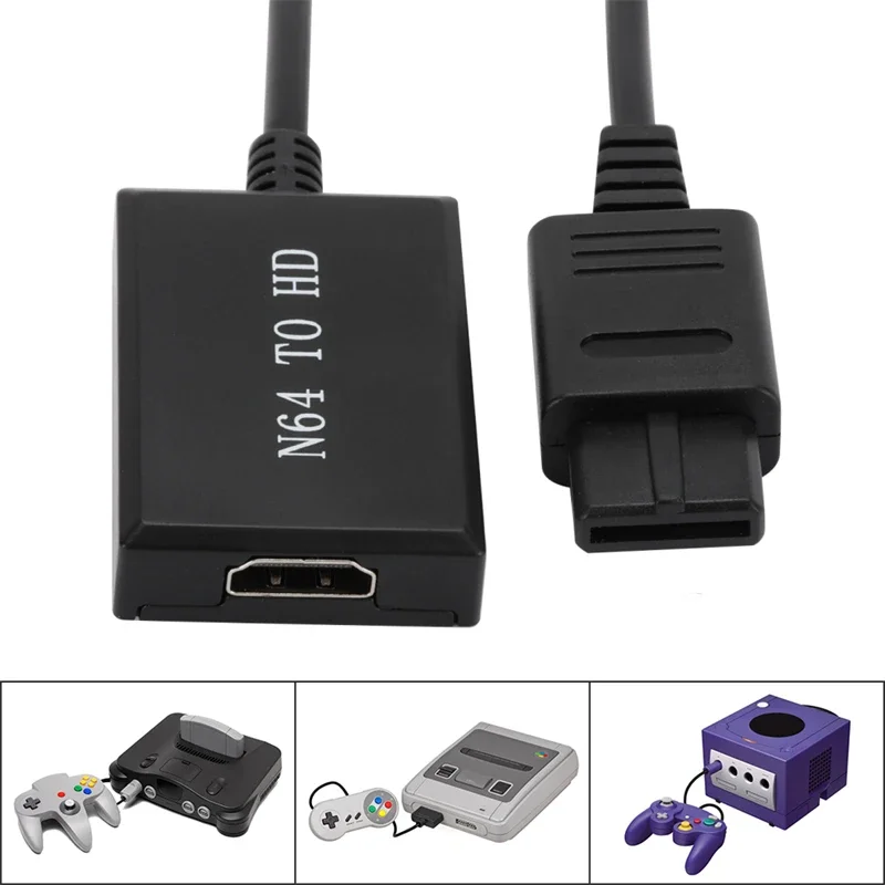 HDMI 케이블용 HD TV 플러그 앤 플레이, 닌텐도 64 에서 HDMI 변환, Xbox to HDMI 호환 케이블, 게임 콘솔, Wii, 1080P, N64, PS2