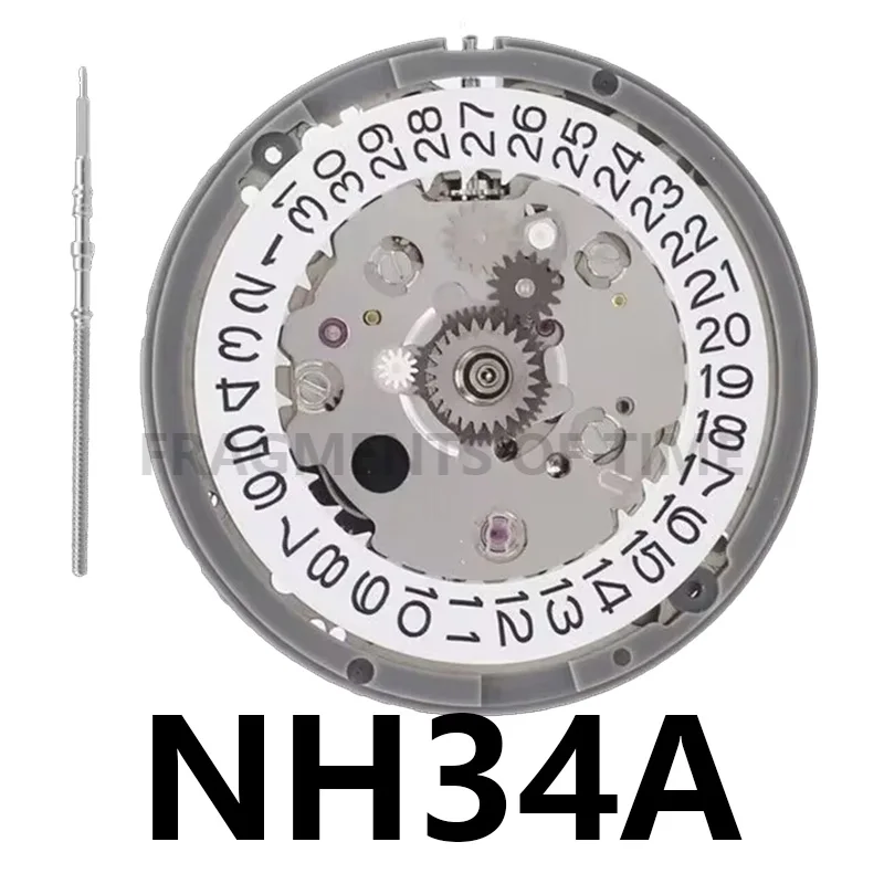 

New Japan nh34 Movement 24 jewels nh34a 4R34 GMT Date Watch Automatic Metal High Accuracy Winding