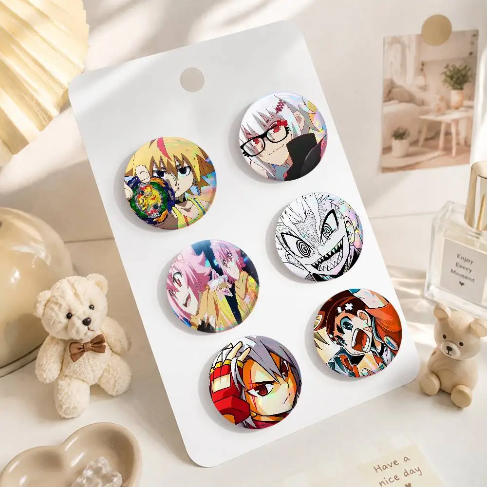 A-B-Beyba-lads-e X Round Button Badge Pin Set Anime  Game Music Cool Fashion Brooch For Backpack Clothes Hat