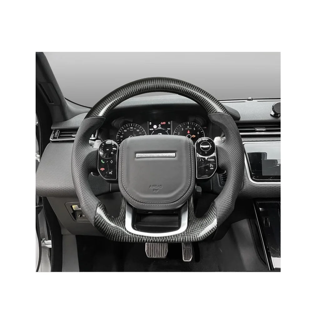 عجلة قيادة من ألياف الكربون لسيارة لاند روفر رينج روفر 14-20 عالية الأداء لمورد قطع غيار السيارات في الصين #4