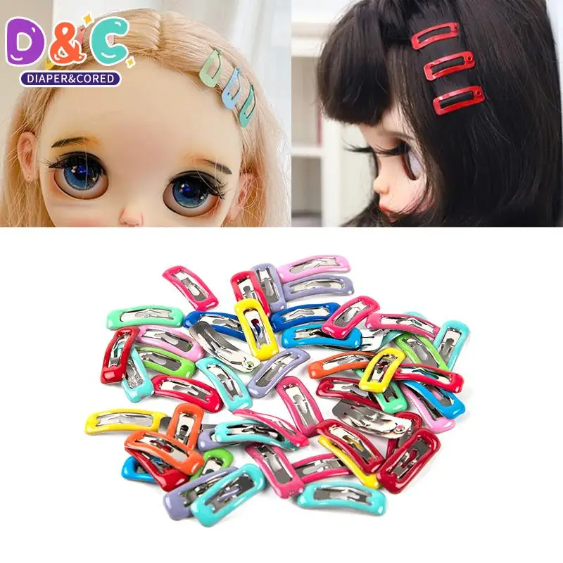 10Pcs/set 1/6 1/12 Blyth Doll Accessories OB11 Doll Clips Mini 2cm Hairpins doll accesories miniature mini