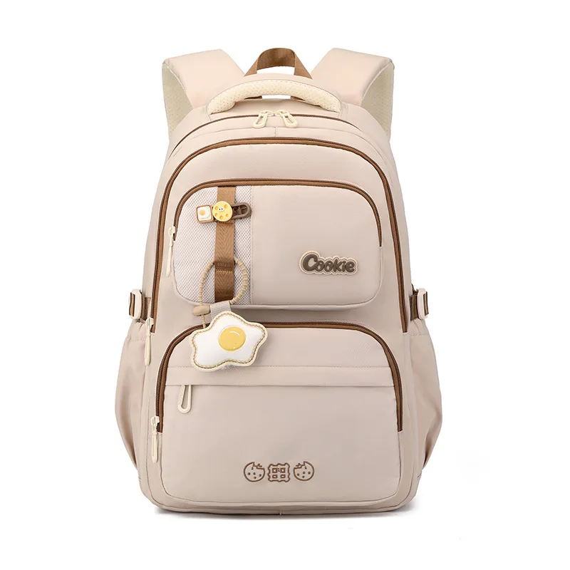 Mochila escolar de grande capacidade para adolescentes, mochila de ombro duplo para meninas, mochila escolar com proteção para coluna, mochila escolar leve.
