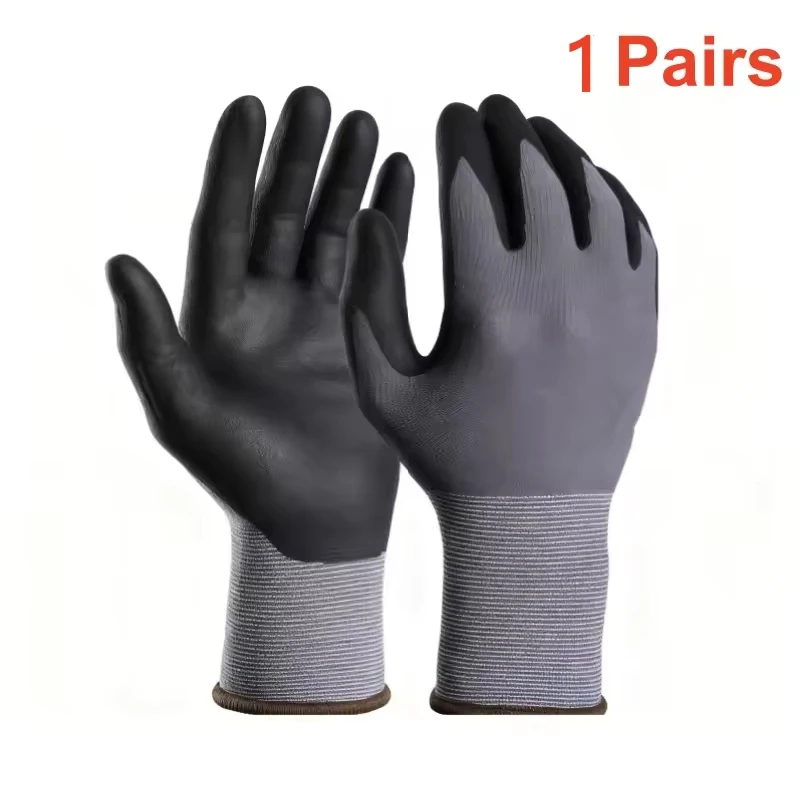 Tuinwerkhandschoenen Microfoam Nitril gecoat touchscreen Nylon veiligheidshandschoenen met grip voor heren Tuin Gazon Monteur Constructio