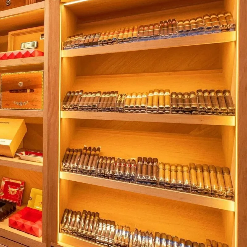 custom.Customized Modern Walk-in Solid Wood Cigar Cellar Home Storage Humidor Display Furniture Living Room Apartme