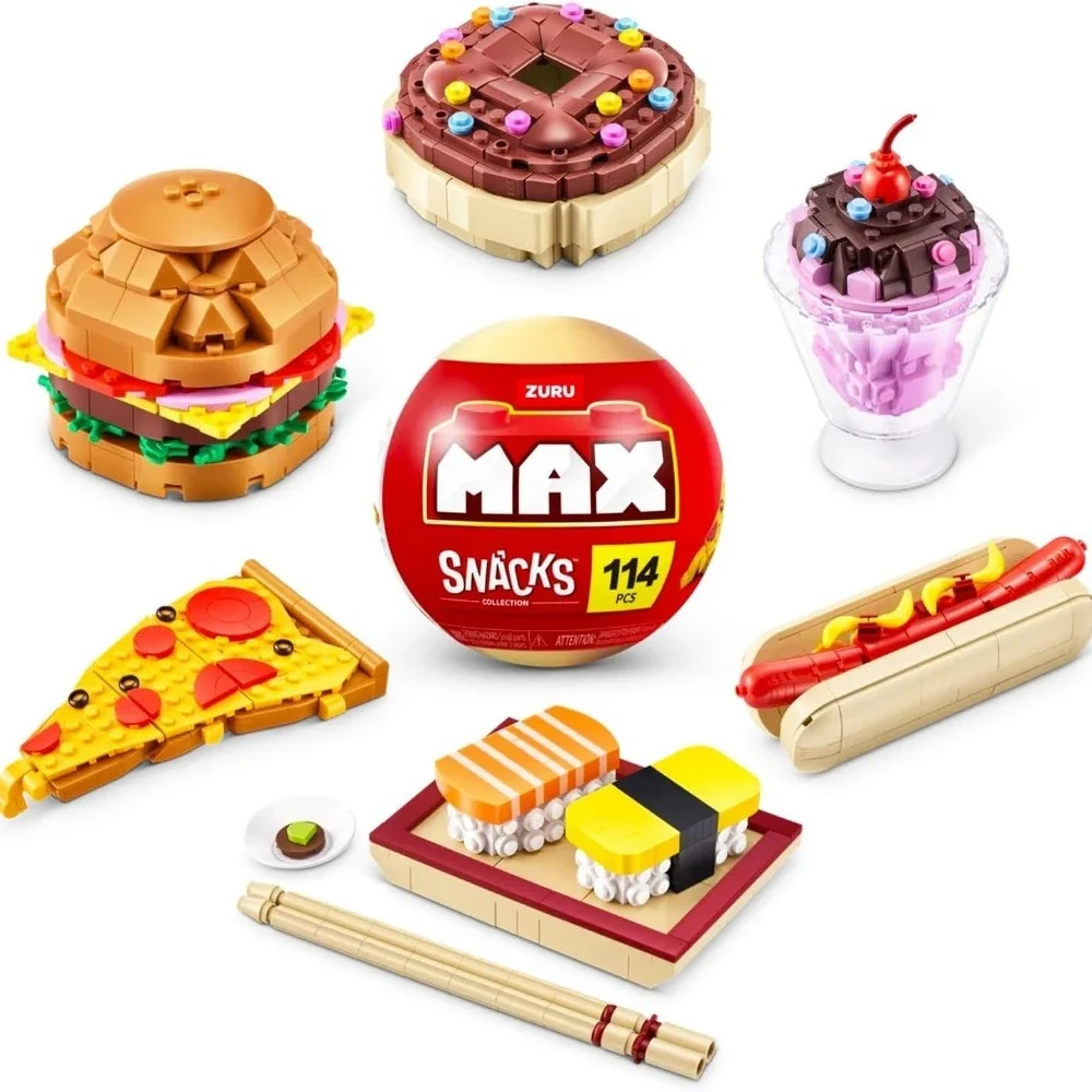 

Конструктор ZURU MAX Flower Food Series: Сборная фигурка-сюрприз в шаре, миниатюрное украшение для рабочего стола, детская игрушка