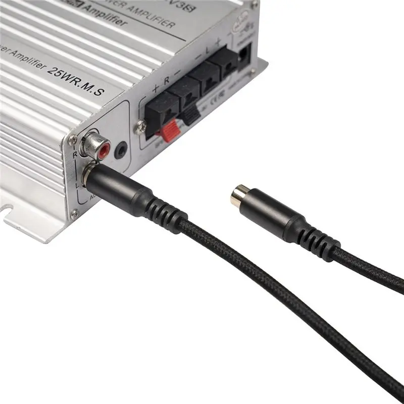 Cable de extensión RCA para el hogar, cable de audio y video RCA, cable RCA macho a hembra para altavoz, subwoofer, cámara, HDTV