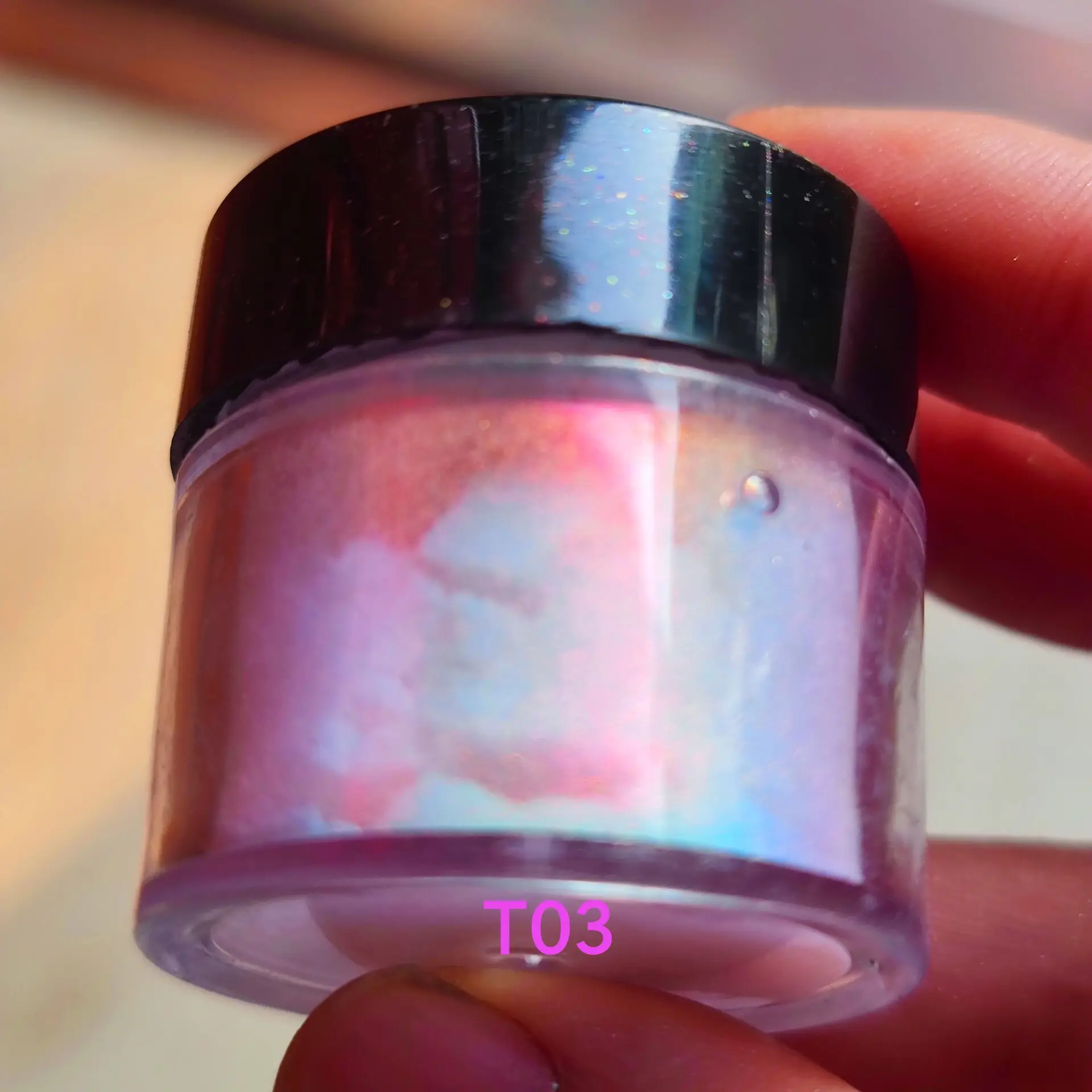 5g  High Quality Super  chrome mirror aurora mermaid rainbow nail pigment powder transparent chameleon powder