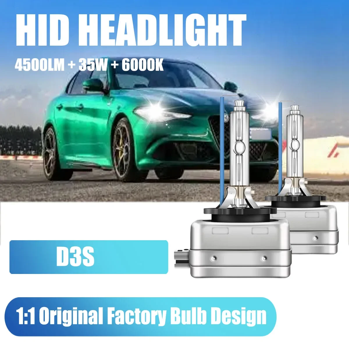 D3S Car headlight bulb Auto Headlamp Upgraded IP67 Design For Alfa Romeo GIULIA (952) Saloon 2015 2016 2017 2018 2019 2020-2023