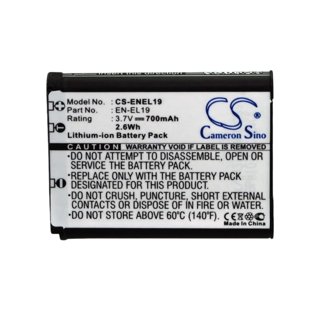 Li-ion Camera Battery for Sony,3.7v,700mAh, RX0 Ultra DSC-RX0 CoolPix S2600 Coolpix S2700,NP-BJ1 EN-EL19