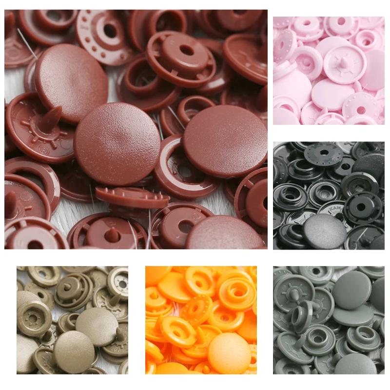 New T5 Matte Plastic Snap Buttons Botones For Clothing DIY Press Stud Fasteners Sewing Accessories Used To Bibs Bags Folder