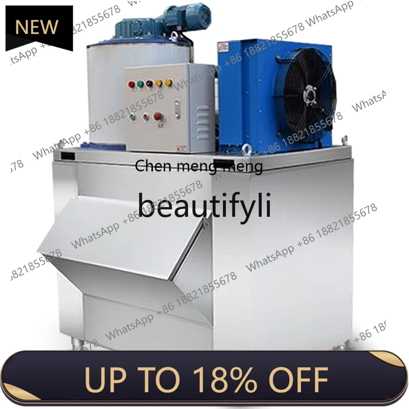 

New arrive Large Fully Automatic Ice Flake Machine for Supermarkets, Hot Pot Restaurants, and Seafood Buffets