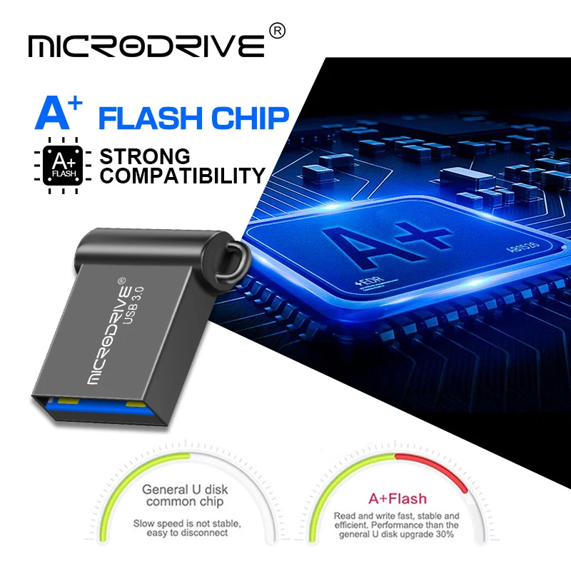 Unidad Flash USB de alta velocidad 3,0 Mini Flash Pendrive 128GB 64GB 32GB 16GB Cle USB 3,0 Stick 64GB 128GB llave de almacenamiento USB dispositivos USB