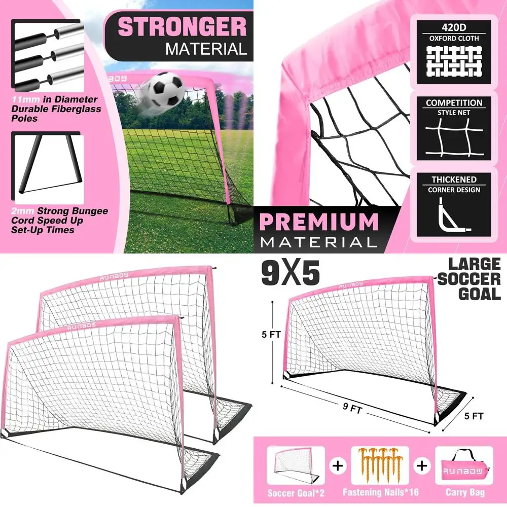

Portable Soccer Goal for Kids, Suitable for Indoor and Outdoor Use, Ideal for Youth and Adults Training