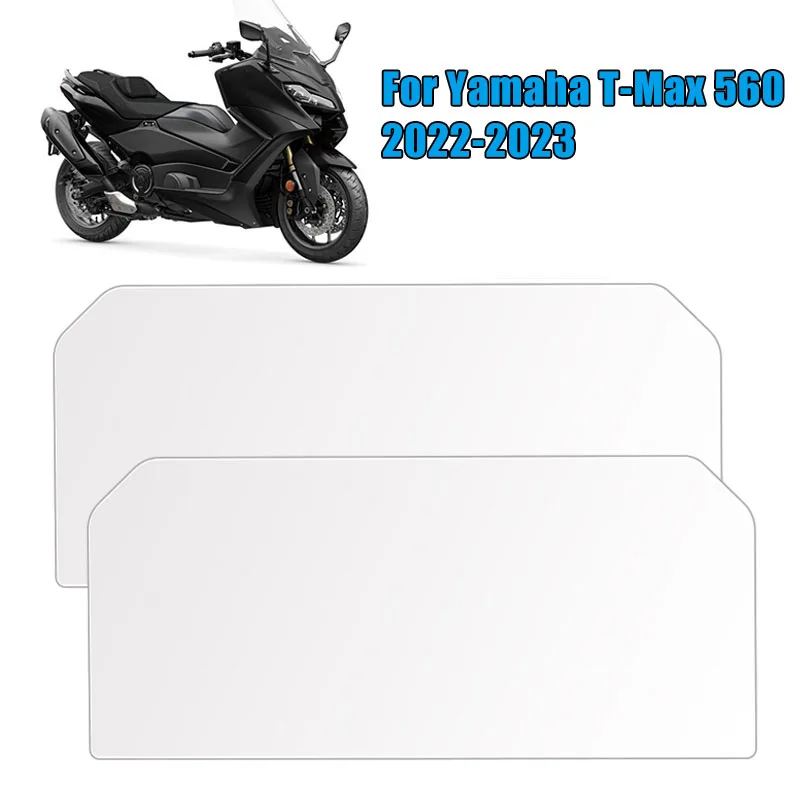 2Pcs/Set Motorcycle Instrument Dashboard Cluster Screen Protector Film Cover TPU Clear For Yamaha TMAX T-Max 560 2022-2023