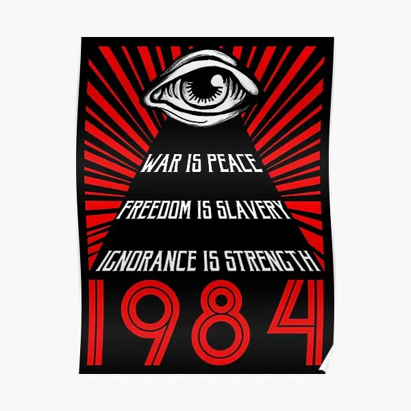 1984 Orwell  Poster Vintage Room Art Decoration Home Funny Print Mural Wall Picture Modern Painting Decor No Frame
