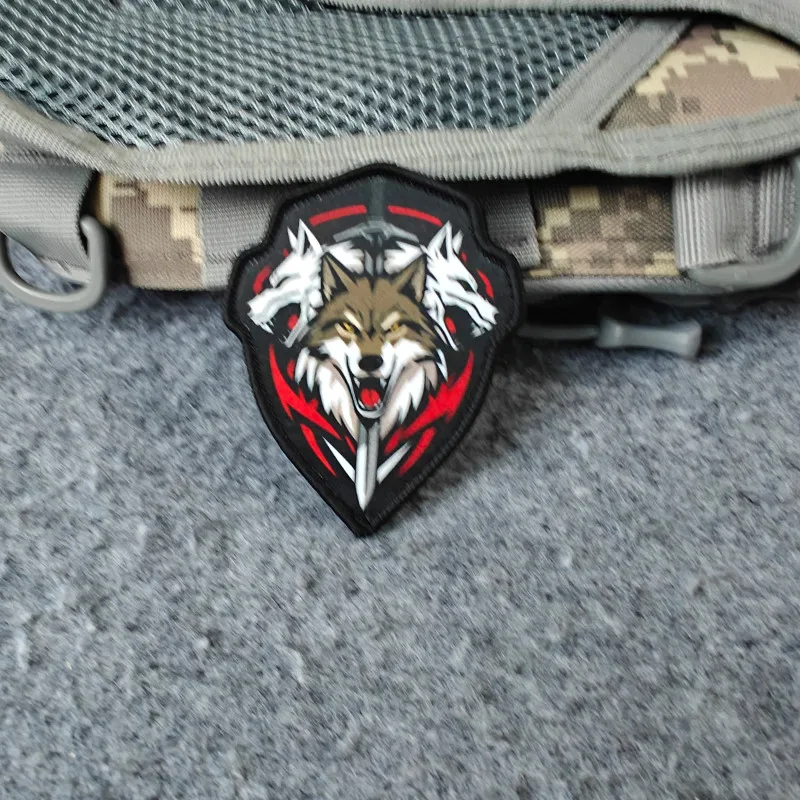 2026 Neuer taktischer Patch, Wolf-Moral-Abzeichen, für Kleidung, Hüte, Rucksäcke usw., Klettverschluss