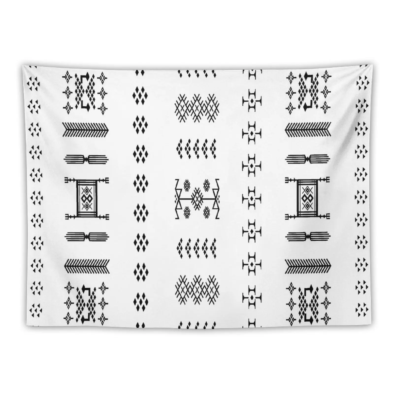 

Mzab Amazigh Carpet Patterns from Ghardaa Tapestry Tapestry Wall Hanging Decoration Room Things To The Room Nordic Home Decor