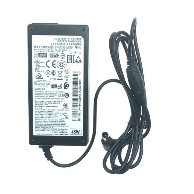 Imagem -04 - Carregador Adaptador ac dc para Samsung 14v 3.22a 45w Comutação Original Hw-j250 T24d391 A4514 _ Fpn A4514 _ Dsm A4514-fpna A3514-fpn