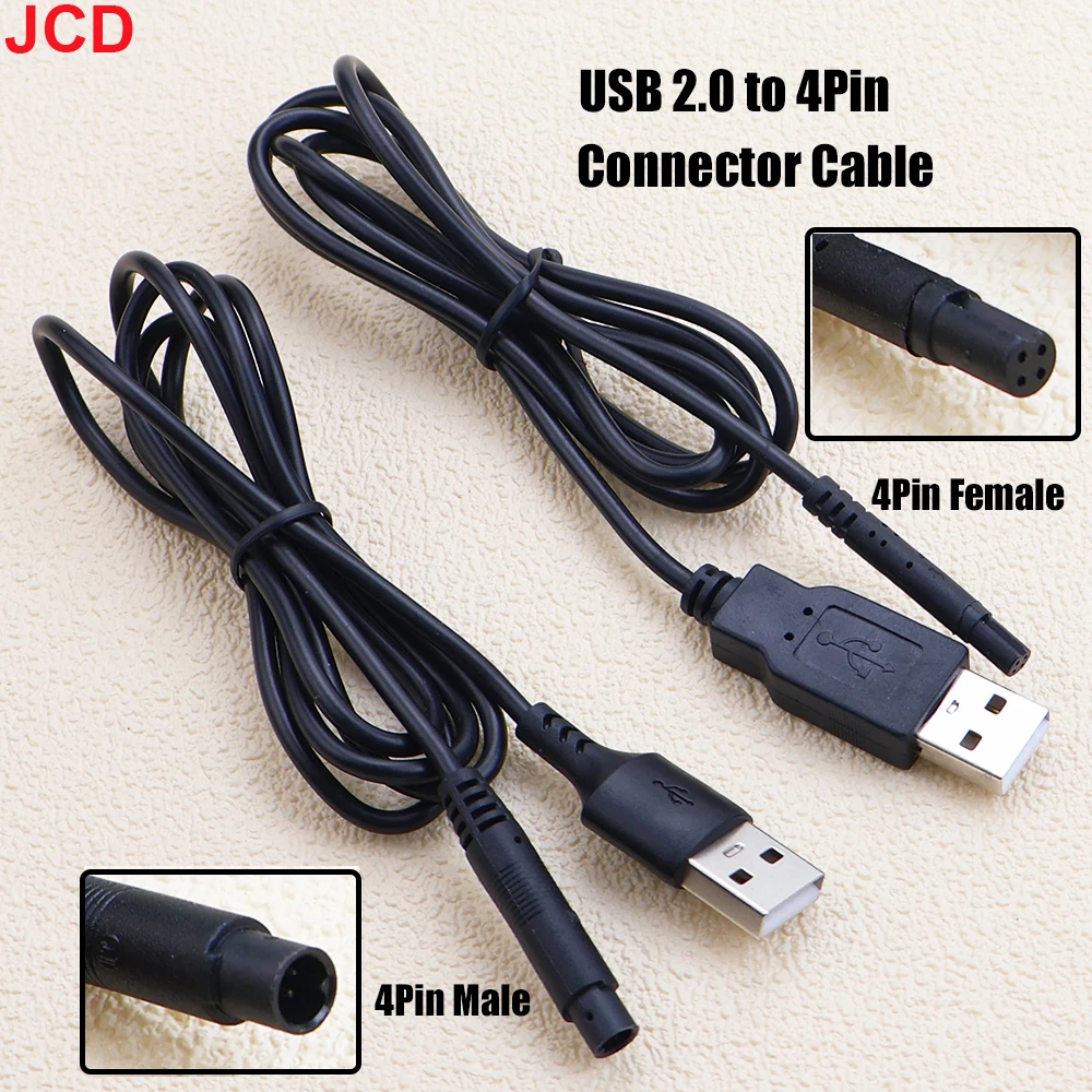 USB 2.0 Male To 4Pin Male/Female Cord Car Rear View Vehicle DVR Camera Extension Connector Cable Cord HD Monitor Camera Wire 1M