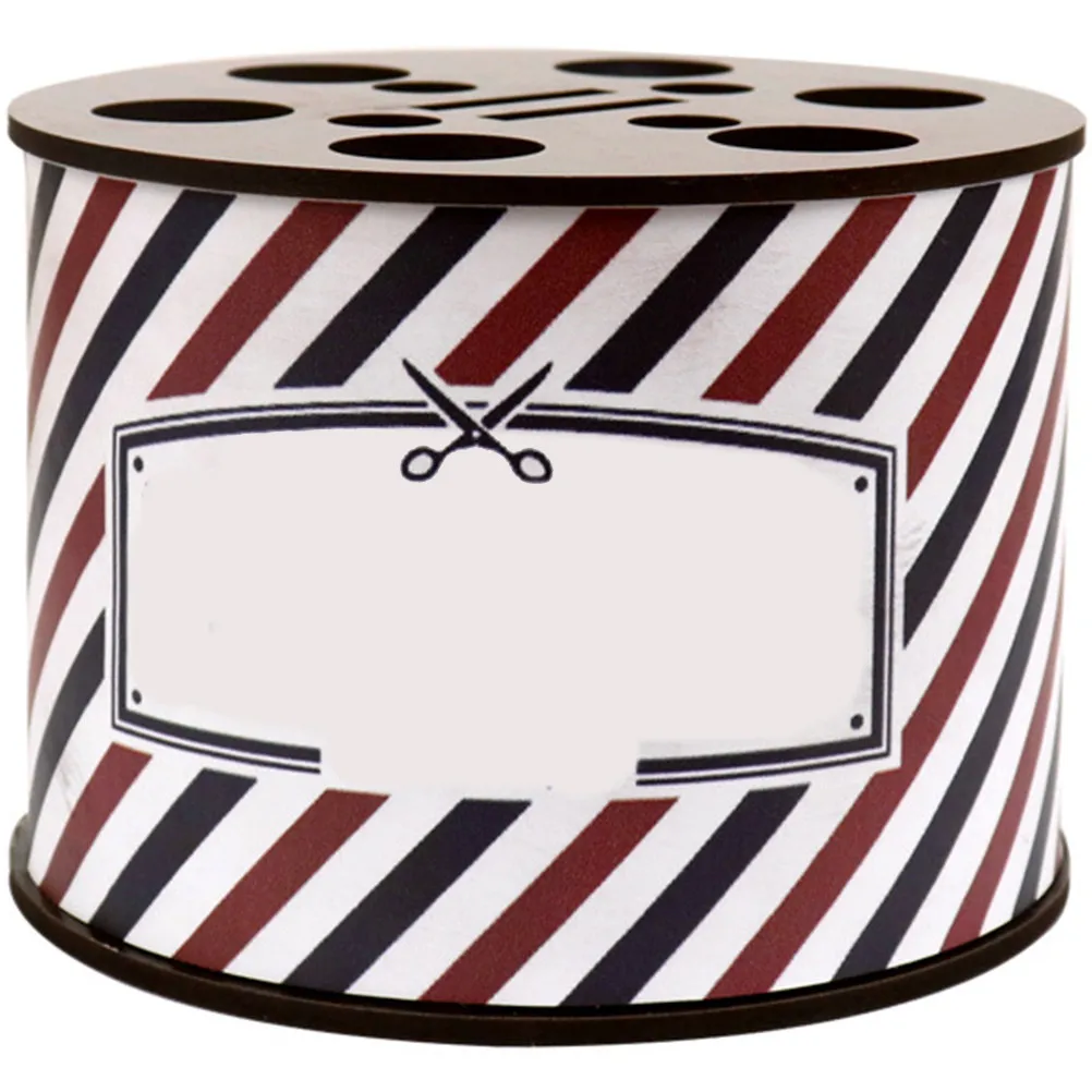 

Премиальный настольный органайзер для ножниц и инструментов для парикмахерских и салонов красоты с многосекционным дизайном, большой вместимостью для расчесок и ножниц