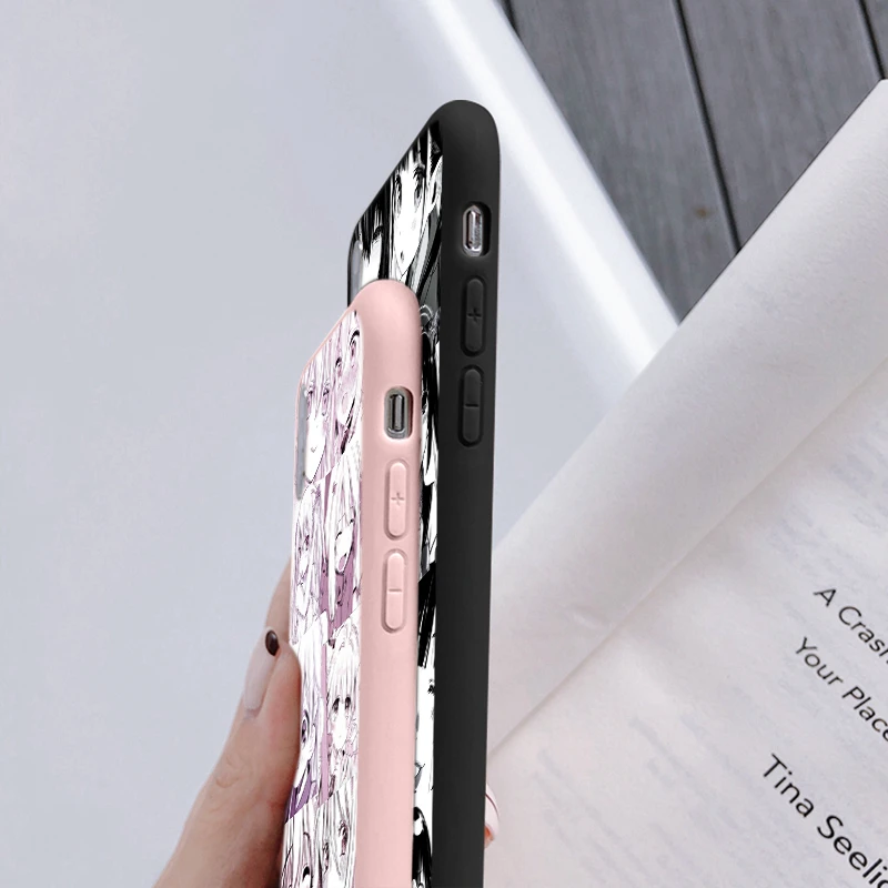 Funda bonita Kawaii japonesa Harajuku para iPhone SE 2020 10 X XR XS MAX 13 12 Mini 11 Pro Max 8 7 6 6S Plus, funda de silicona mate