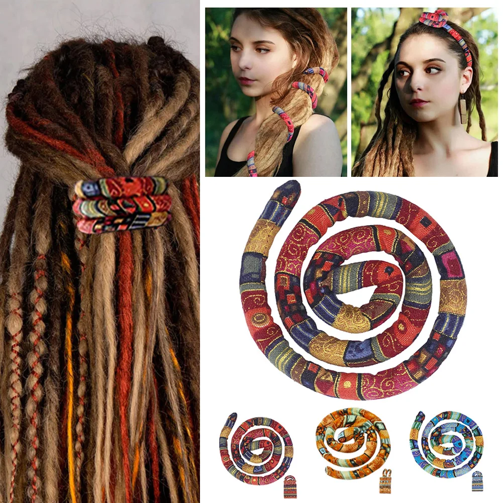 Thick Ponytail Dreadlocks Hair tie Bendable and Foldable Iron Wire Hair bands Strongly Hold Your Dreads Trendy Hair Accessories