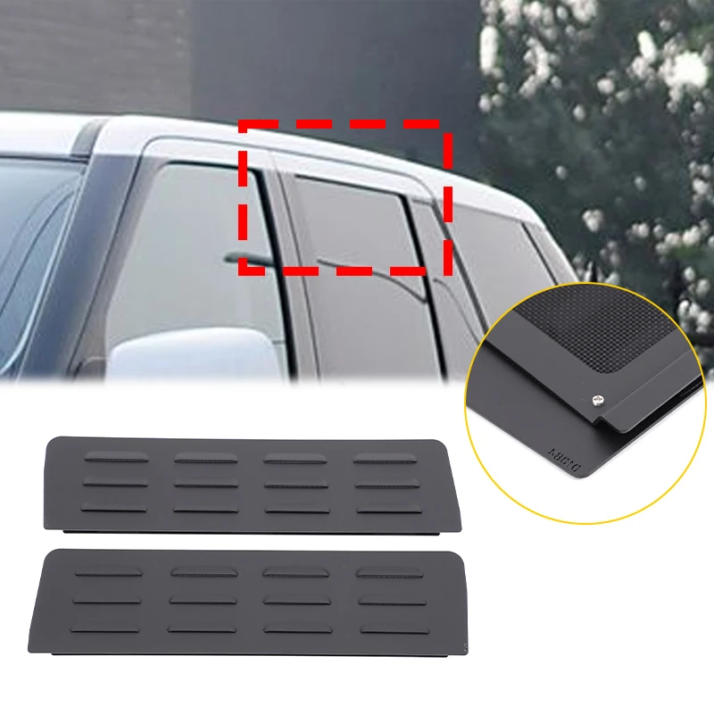 

For Land Rover Range Rover Sport 2005-2013 Aluminum alloy Black Car Rear Ventilation Shutter Decoration Sticker Auto Accessories