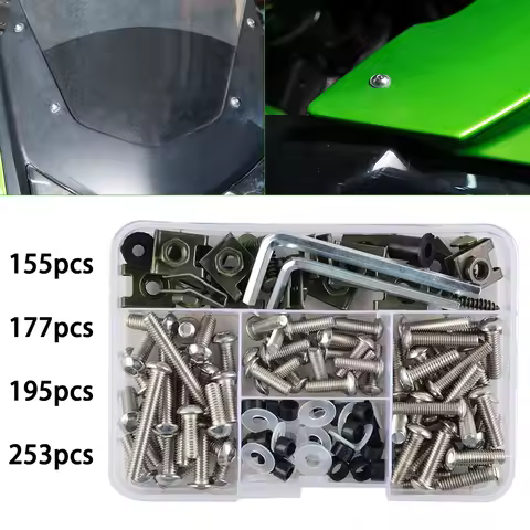 Steel Universal Motorcycle Bodywork Fairing Bolts Kit for Ducati Yamaha Suzuki Kawasaki Honda CBR600RR CBR900RR CBR1000RR