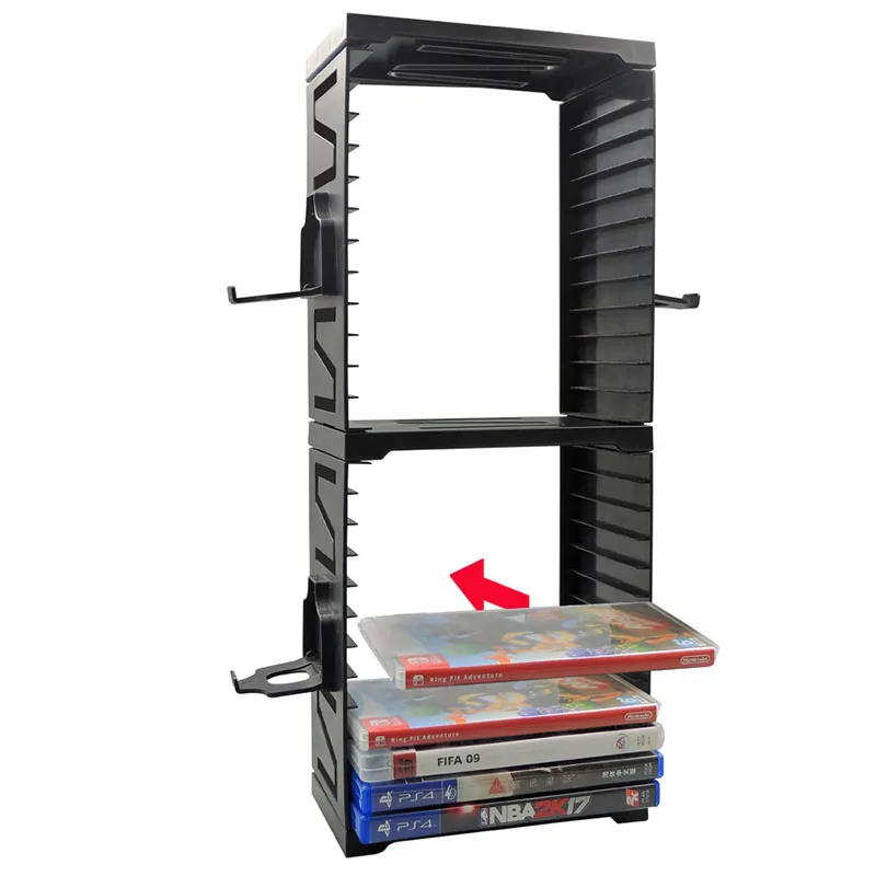 Soporte multifunción para Gamepad de PS4/PS5/XBox/Switch, estante de almacenamiento extraíble con cuatro ganchos