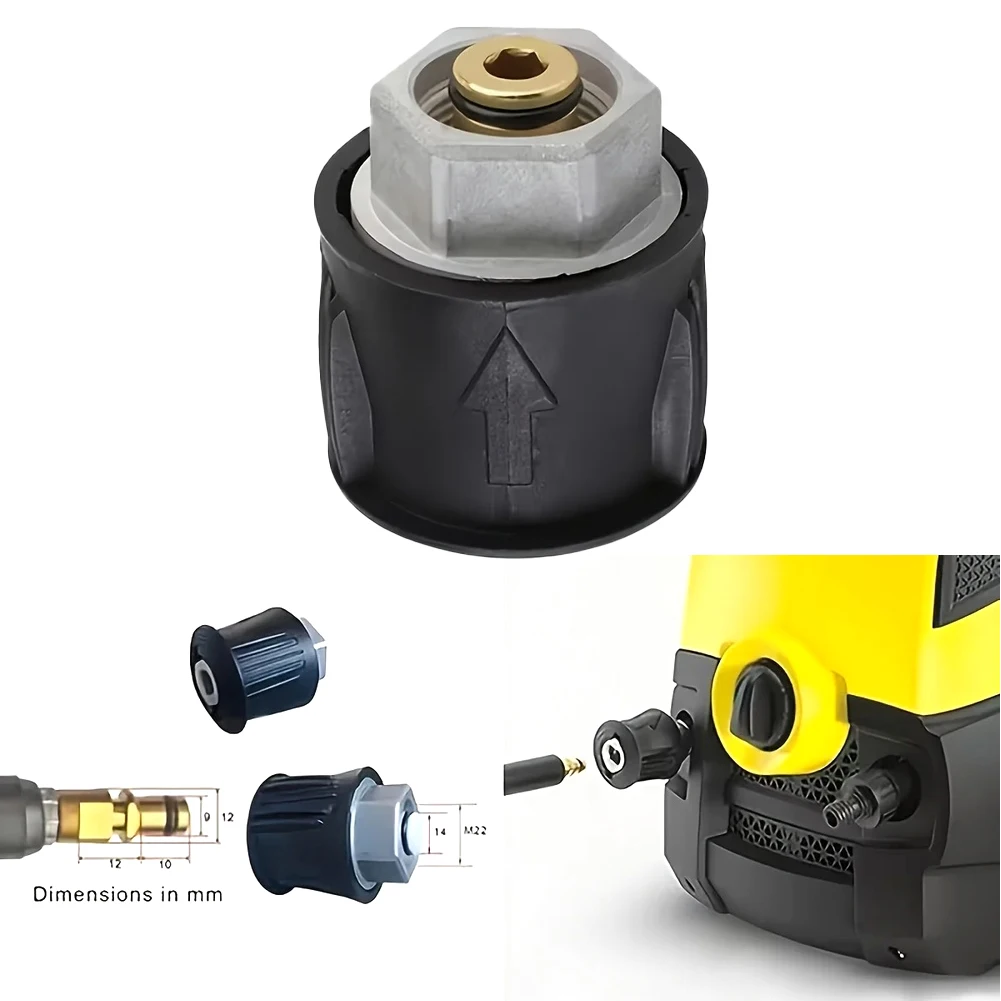 360 Degree Swivel Connector for High Pressure Washer Stainless Steel Construction Compatible with For Karcher for k2