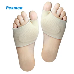 Pexmen-almohadillas metatarsianas para hombre y mujer, almohadillas para el antepié, para aliviar el dolor, Mortons, Neuroma, Metatarsalgia, 2 piezas