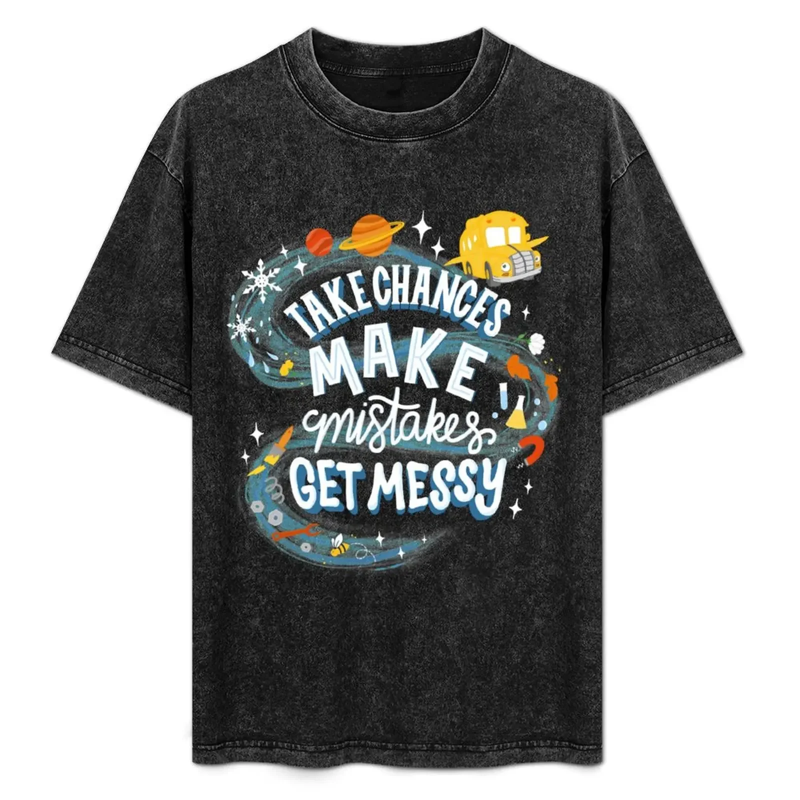

Magic Schoolbus Frizzle Quote T-Shirt High Elasticity Sports T-Shirt
