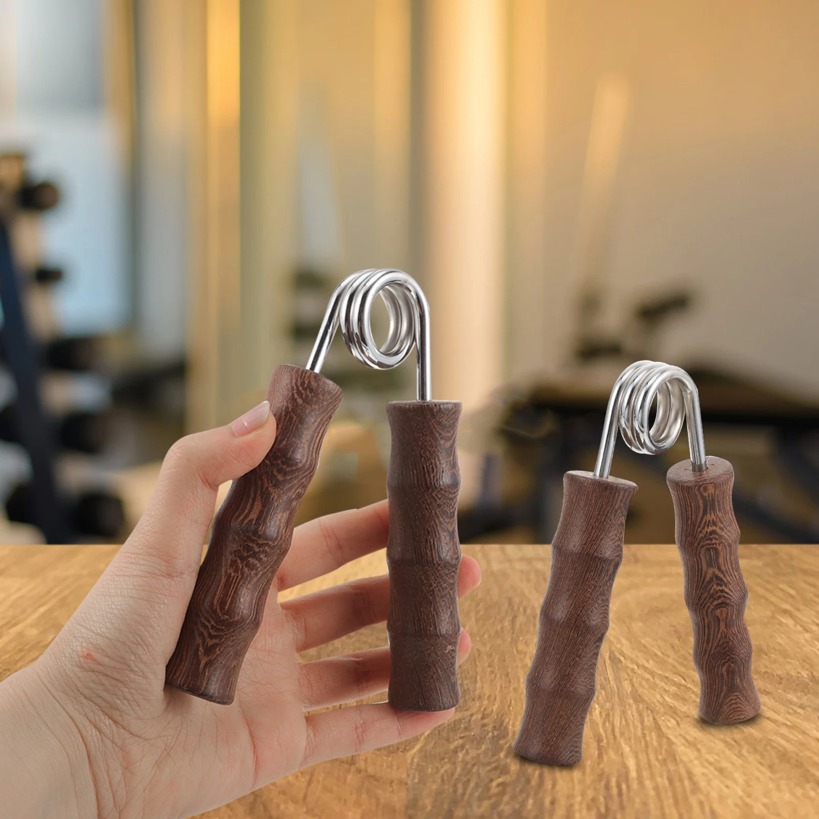 

Major Wooden Grip Fitness Hand Exerciser Finger Trainer Strength Strengthener
