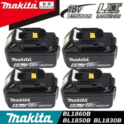 Makita Original 18V Makita 6000mAh Lithium ion Rechargeable Battery 18v drill Replacement Batteries BL1860 BL1830 BL1850 BL1860B