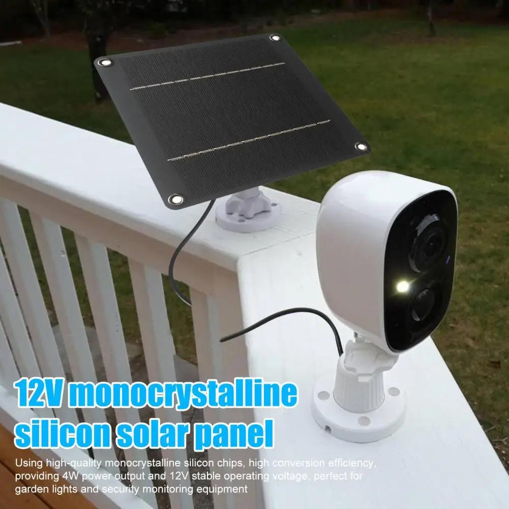 Garden Solar Panel 4w Solar Panel 4w 12v Silicon Solar Panel Waterproof Outdoor Garden Light Charger High Efficiency Security