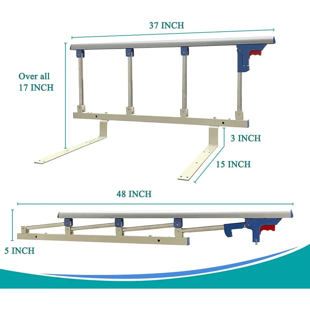 Поручни для кровати для взрослых пожилых Поручень для пожилых людей Безопасность Кровать Трость Ограждение Перила Поручень для кровати Складной поручень для кровати