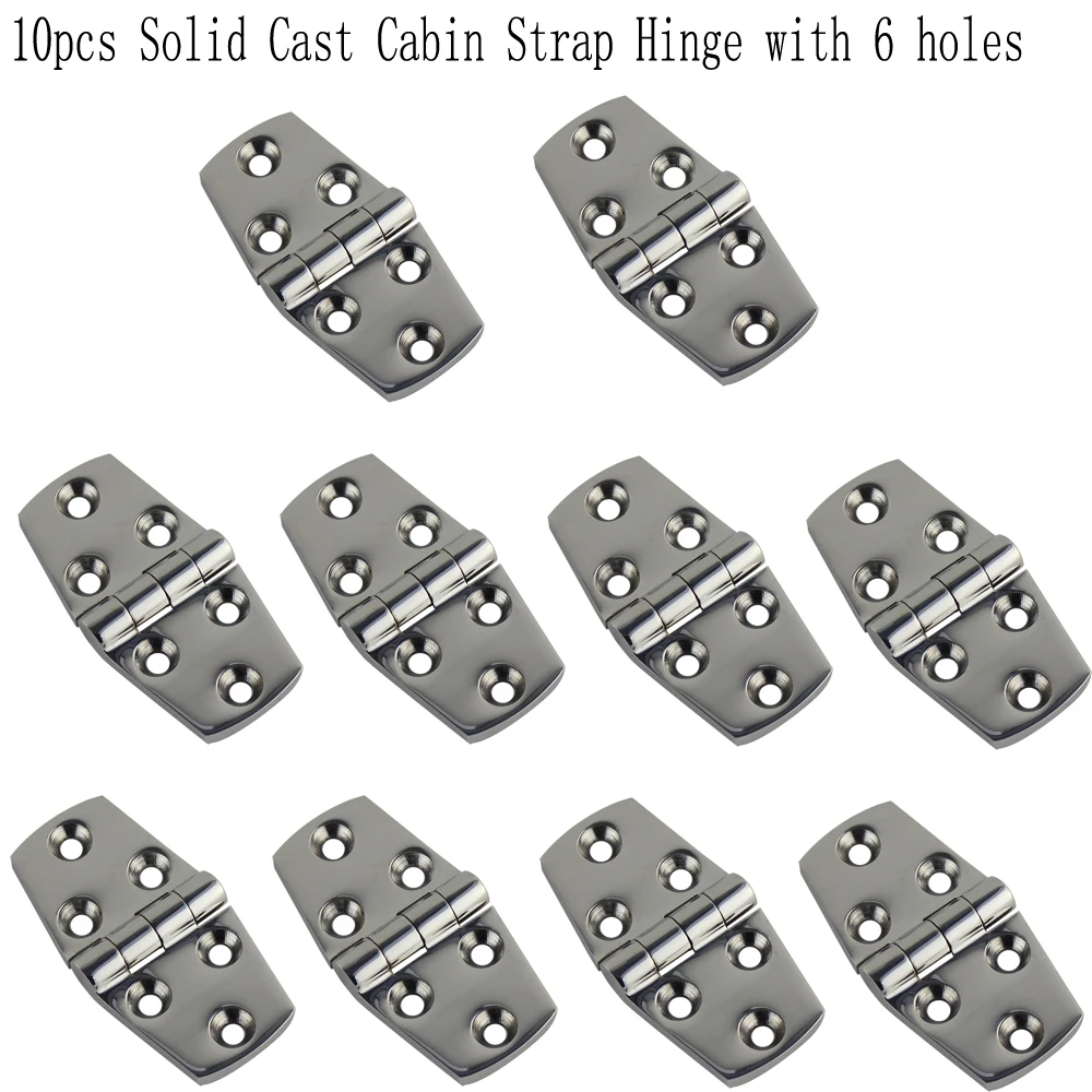 

Stianless Steel High Polished Cabin Door Window Hinges 10pcs 38*76mm Boat Hinge