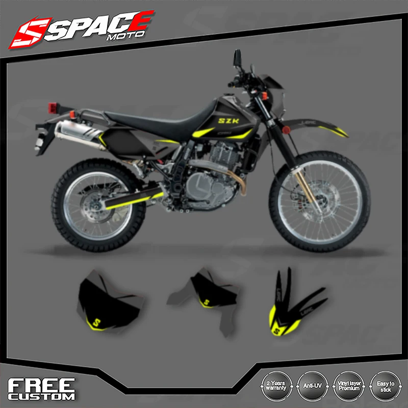 

SPACE Custom Motorcycle Graphics Decal Stickers Kits For SUZUKI 1996 1997 1998 1999 2000 2001 2002 2003 2004-2021 DR650 003