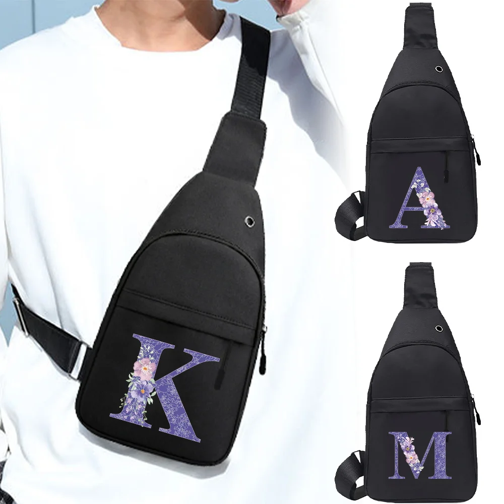 

Chest Pack Sports Running Trendy Multi-functional Chest Bag Lightweight Travel Hiking Men One Shoulder Crossbody Bag